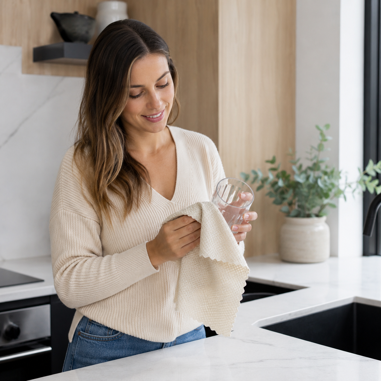 π€ Cleaning Essential | Fish-Scale Microfiber Texture | Streak-Free Surface Shine