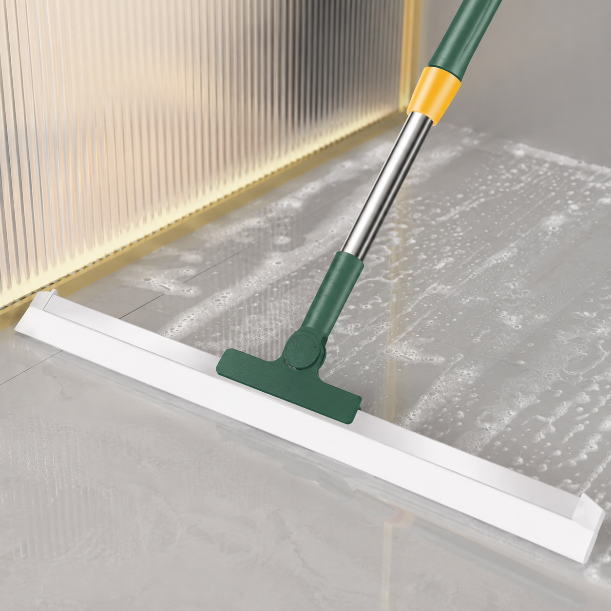 💚 Floor Cleaning | Silicone Squeegee Efficiency | Fast Dry Surface Care