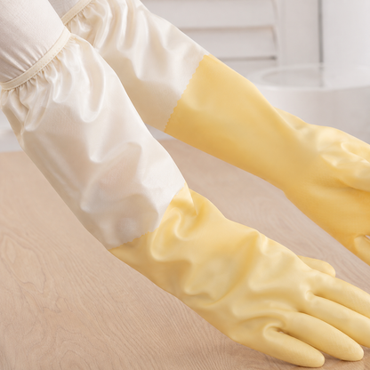 💛 Cleaning Essential | Waterproof Rubber Protection | Comfortable Household Defense