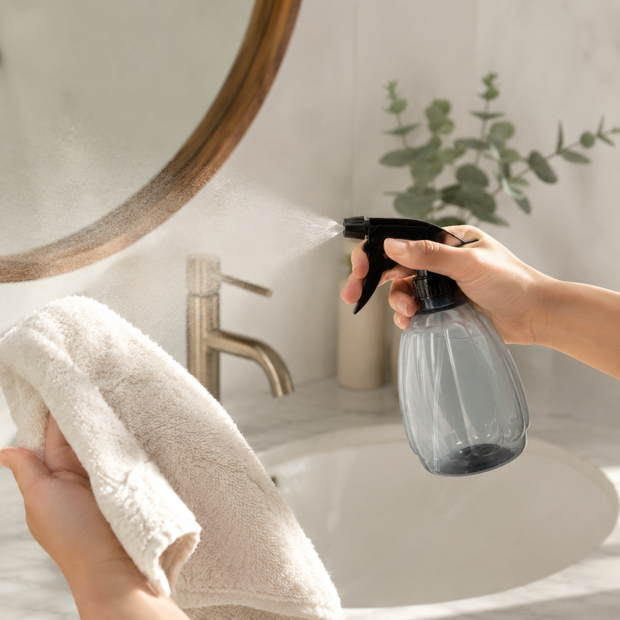 🖤 Cleaning Essential | Durable Plastic Design | Fine Mist Daily Care