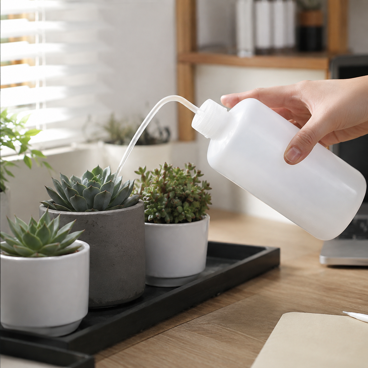 🌱 Plant Care | Precision Plastic Watering | Gentle Succulent Hydration