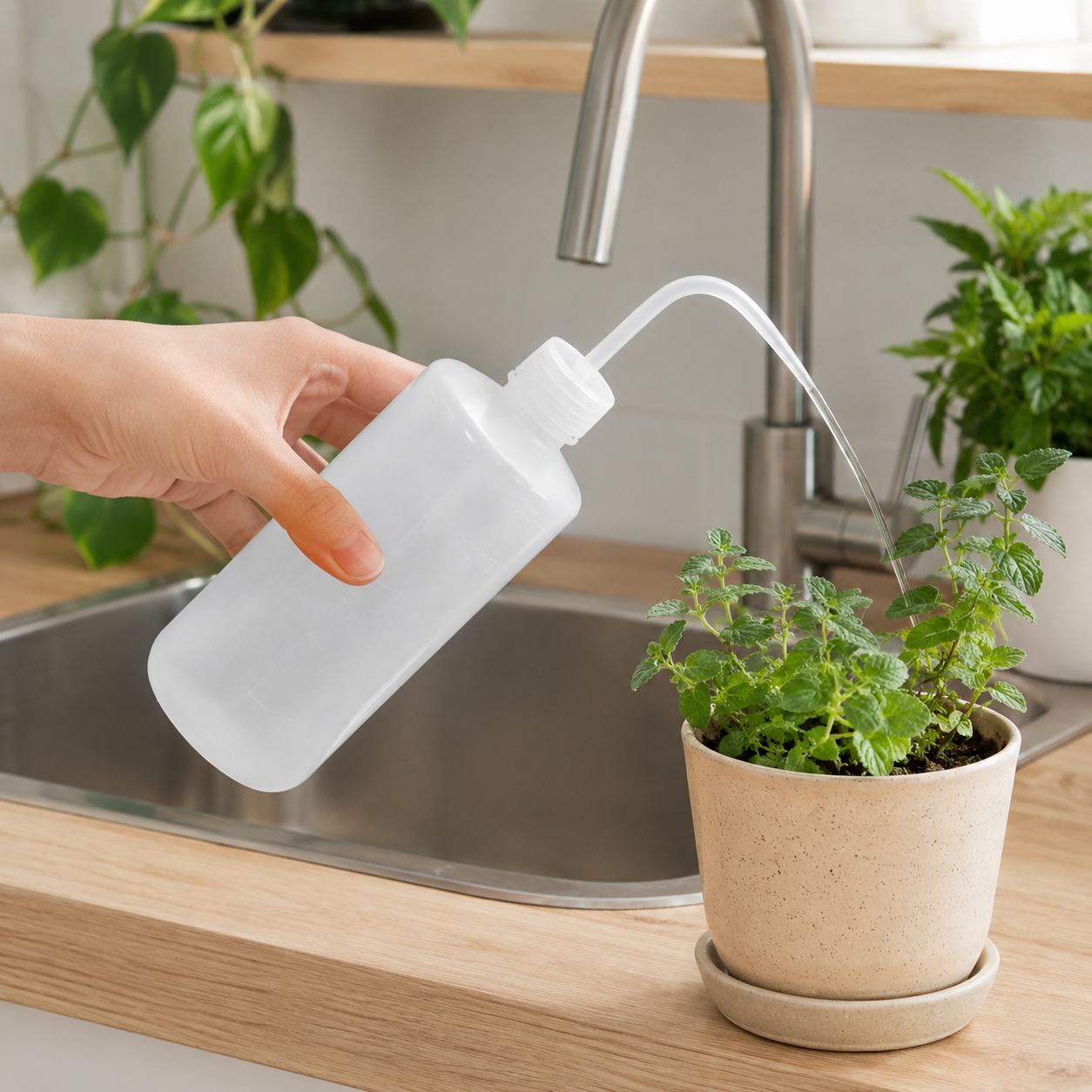 🌱 Plant Care | Precision Plastic Watering | Gentle Succulent Hydration