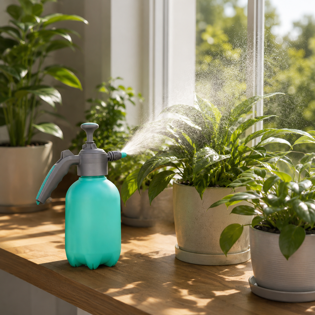 💦 Pressure Sprayer | Durable Plastic Garden Care | Effortless Continuous Mist