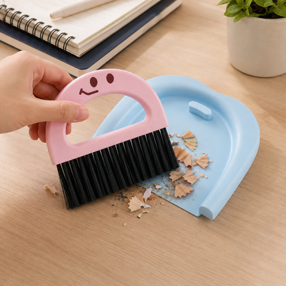 Mini Cleaning Set | Durable Plastic Desktop Care | Cute Compact Design