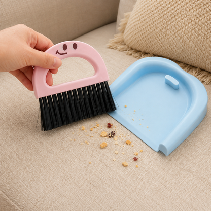 Mini Cleaning Set | Durable Plastic Desktop Care | Cute Compact Design