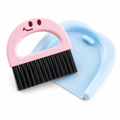 Mini Cleaning Set | Durable Plastic Desktop Care | Cute Compact Design