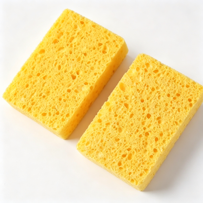 🧽 Kitchen Cleaning Sponge | Soft Absorbent Material | Daily Dishwashing Essential | Home Care Helper | Bright Yellow Fresh Design