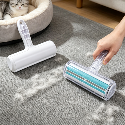 ✨ Pet Hair Remover Brush | Reusable ABS Material | Home Cleaning Essential | Fabric Care Helper | Simple Practical Design