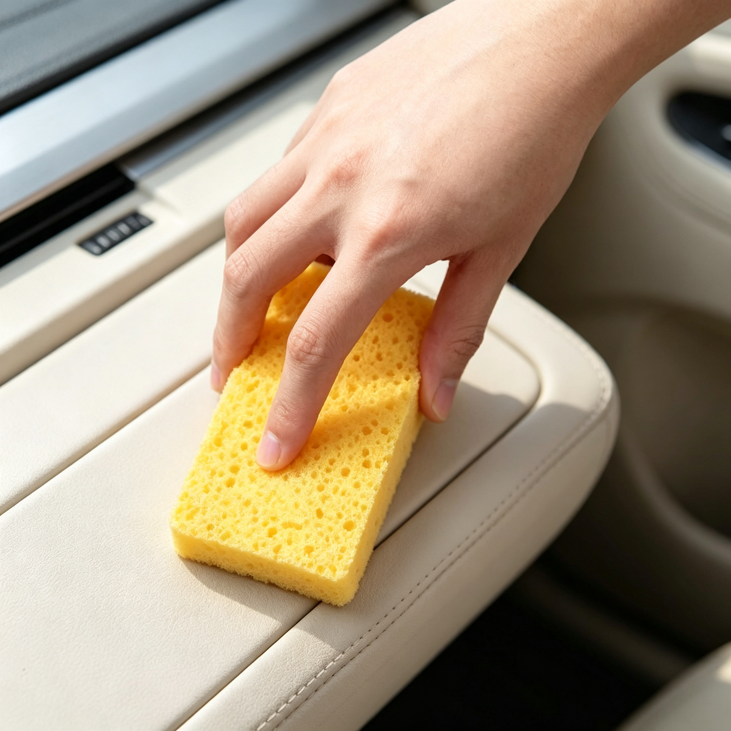 🧽 Kitchen Cleaning Sponge | Soft Absorbent Material | Daily Dishwashing Essential | Home Care Helper | Bright Yellow Fresh Design