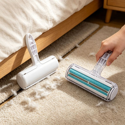 ✨ Pet Hair Remover Brush | Reusable ABS Material | Home Cleaning Essential | Fabric Care Helper | Simple Practical Design