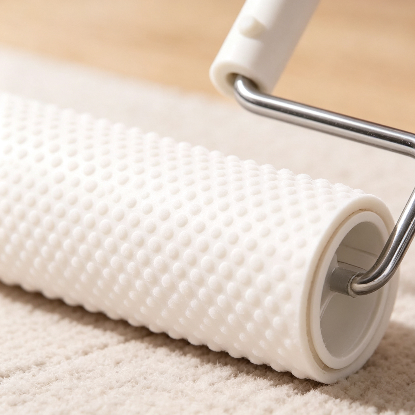 🤍 Lint Roller Cleaner | Smooth Rolling Design | Quick Hair Removal Essential | Everyday Home Care Helper | Minimalist White Design