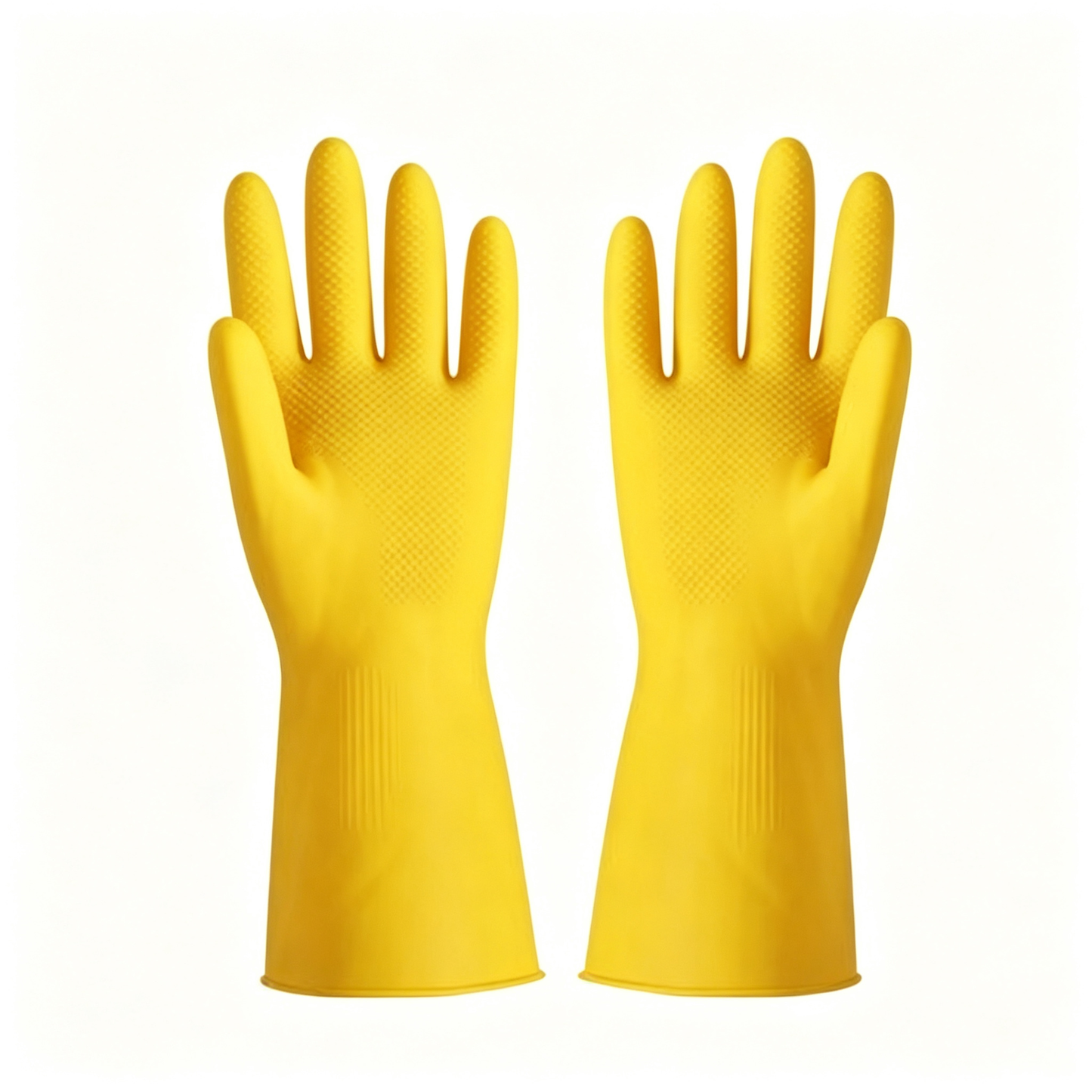 💛 Kitchen Cleaning Gloves | Waterproof Silicone Material | Household Cleaning Essential | Everyday Home Care Helper | Bright Yellow Comfort Design