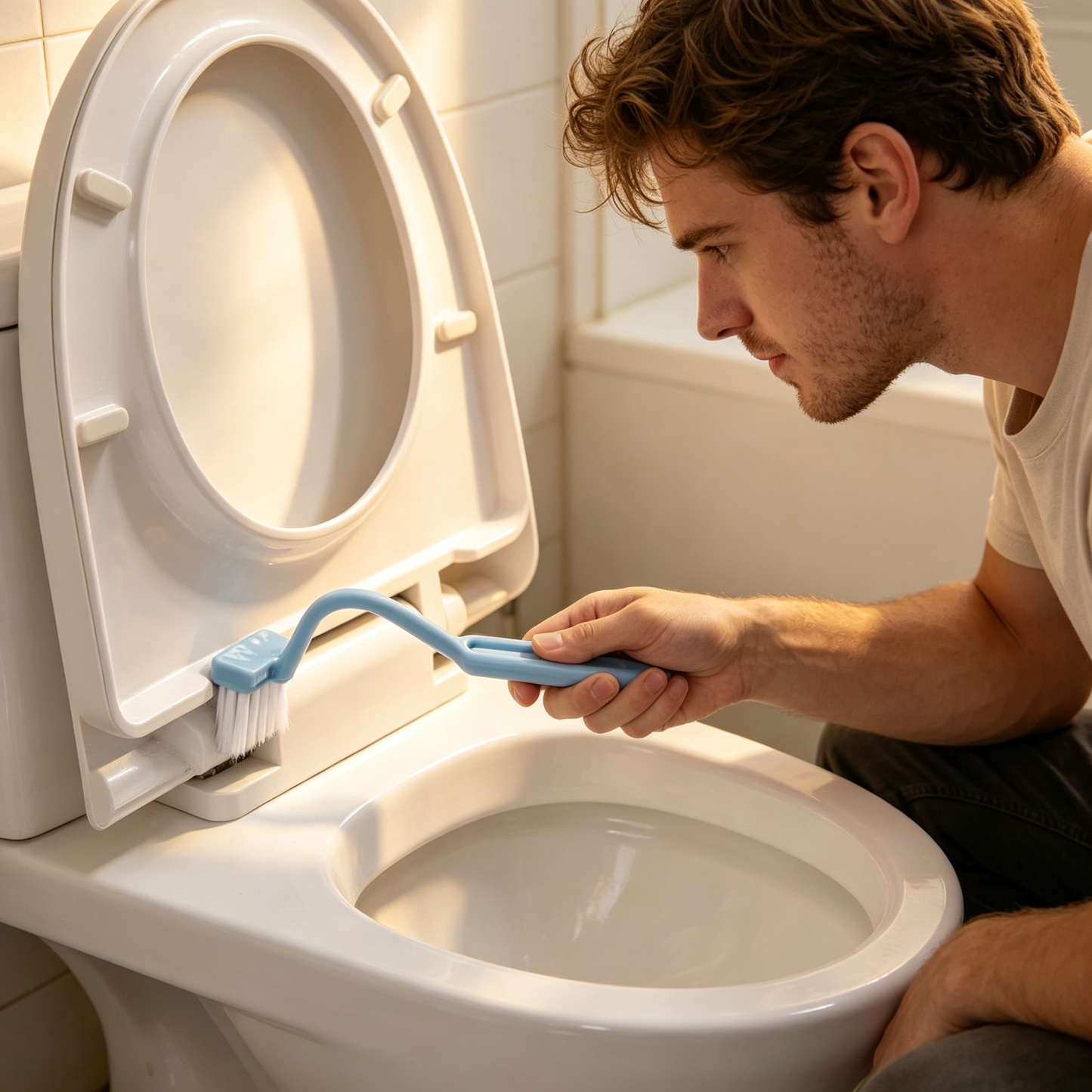 ✨ Toilet Cleaning Brush | Flexible PP Material | Bathroom Care Essential | Deep Cleaning Helper | Compact Modern Design