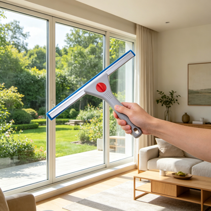 🩵 Multi-Surface Squeegee Cleaner | Flexible Silicone Blade | Bathroom Glass Care Essential | Everyday Home Cleaning Helper | Water Streak Free Design