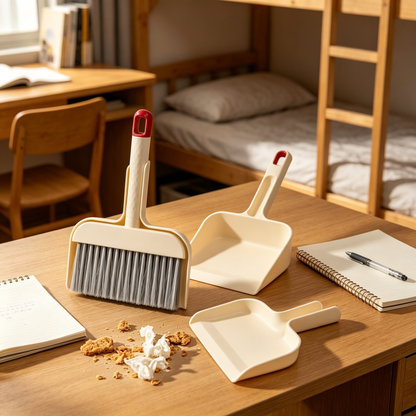 ✨ Foldable Dustpan & Brush Set | Soft Bristle Material | Home Cleaning Essential | Compact Storage Design | Everyday Dust Removal
